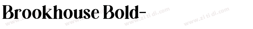 Brookhouse Bold字体转换